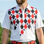 Monster Cool-Stretch Golf Shirt (White)