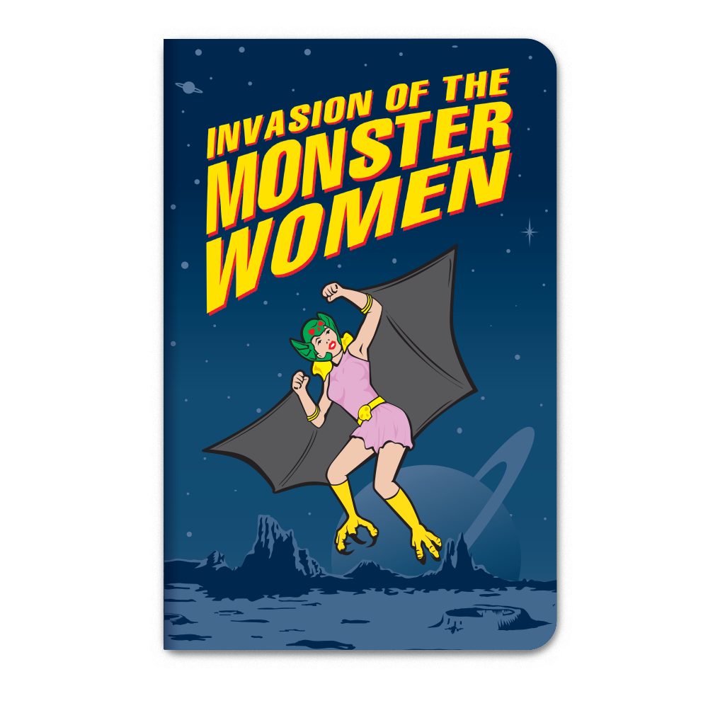 3PK Monster Women Notebook Journals Note Pad GIRL POWER! - Archie McPhee