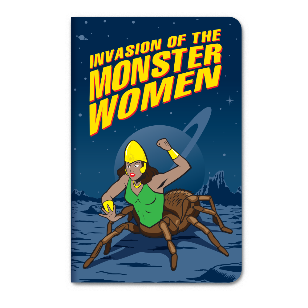 3PK Monster Women Notebook Journals Note Pad GIRL POWER! - Archie McPhee