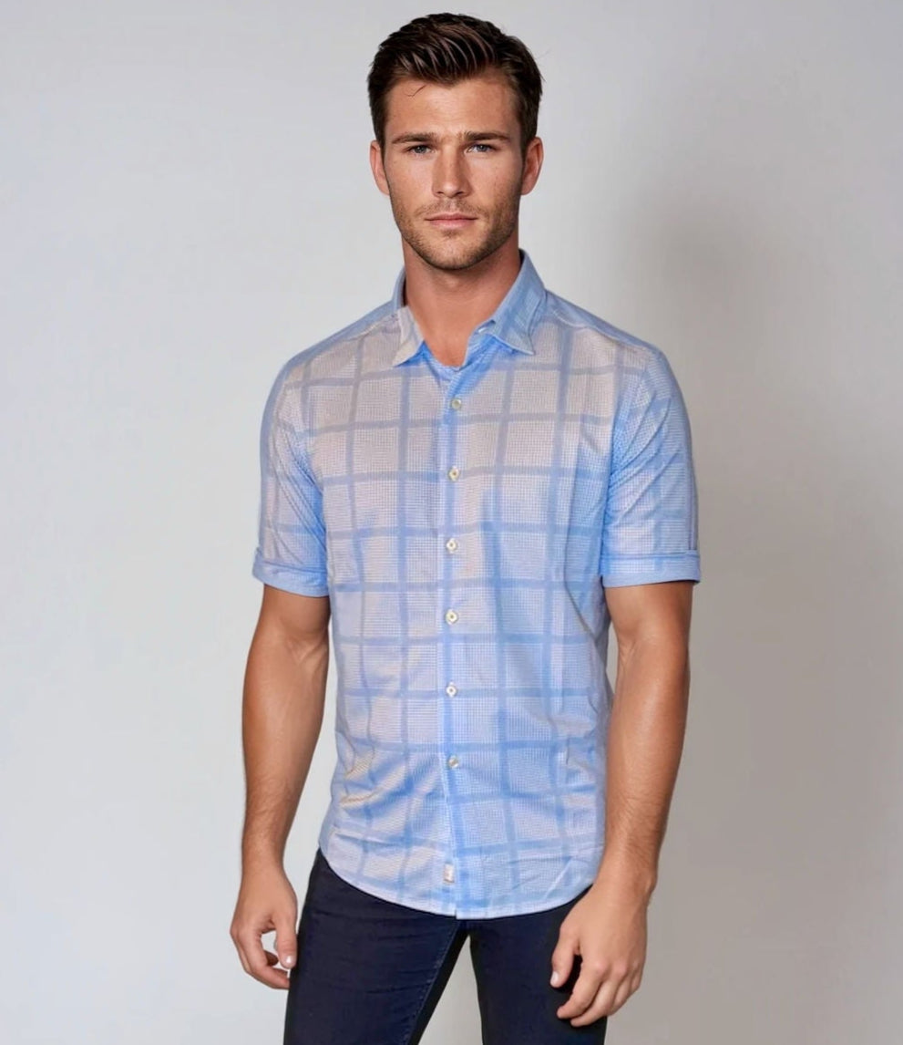 Montauk Check Short Sleeve Tech Shirt
