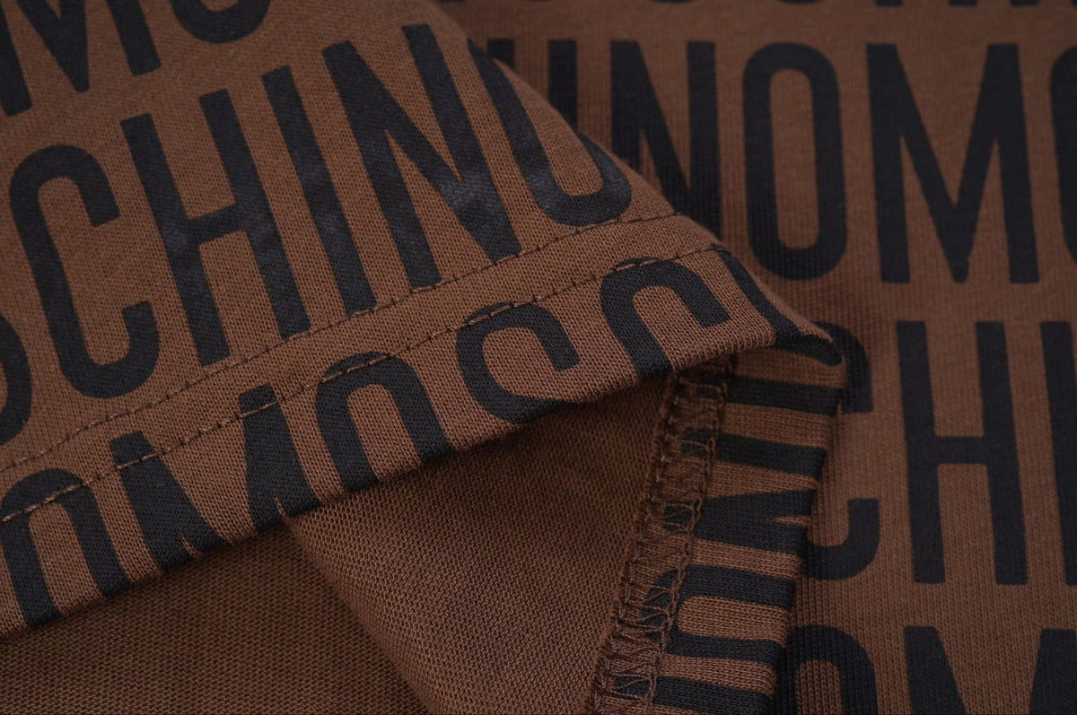 Moschino T-Shirt Without Collar 'Brown-Black'