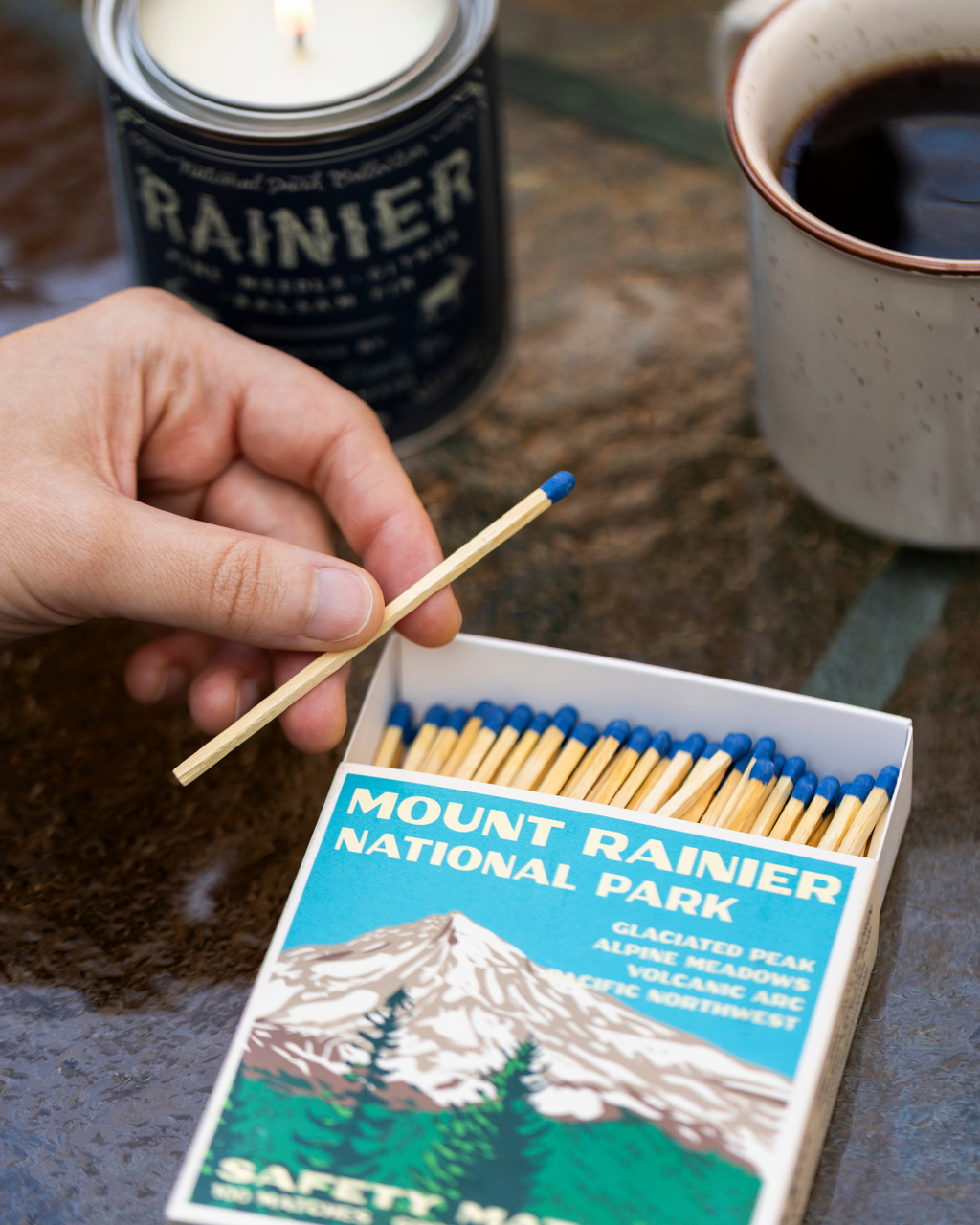 Rainier Vintage National Park Cabin Matches