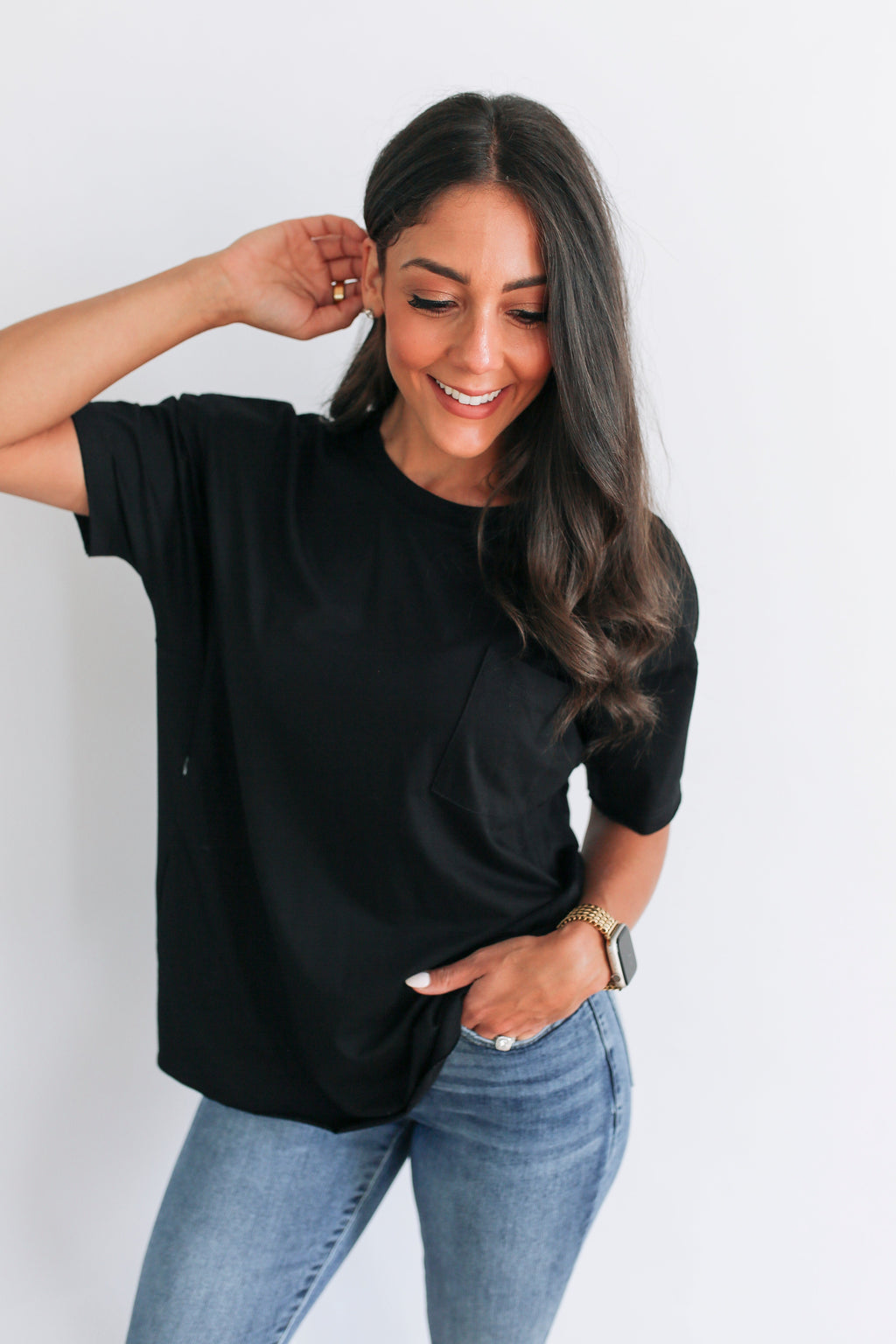 Relaxed Fit Zip Breastfeeding Tee