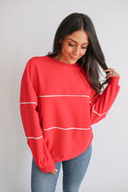 NUULY X Movemama Relaxed Fit Invisible Zipper Breastfeeding Sweatshirt with Piping