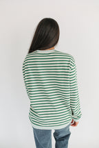 Oversized Fit Freestyle Stripe Breastfeeding Sweatshirt - EXTENDED CHART