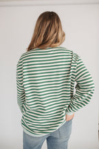 Oversized Fit Freestyle Stripe Breastfeeding Sweatshirt - EXTENDED CHART