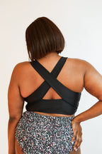 Crop Zip Up Breastfeeding Swimsuit Top | FINAL SALE