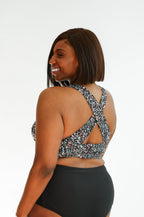 Crop Zip Up Breastfeeding Swimsuit Top | FINAL SALE