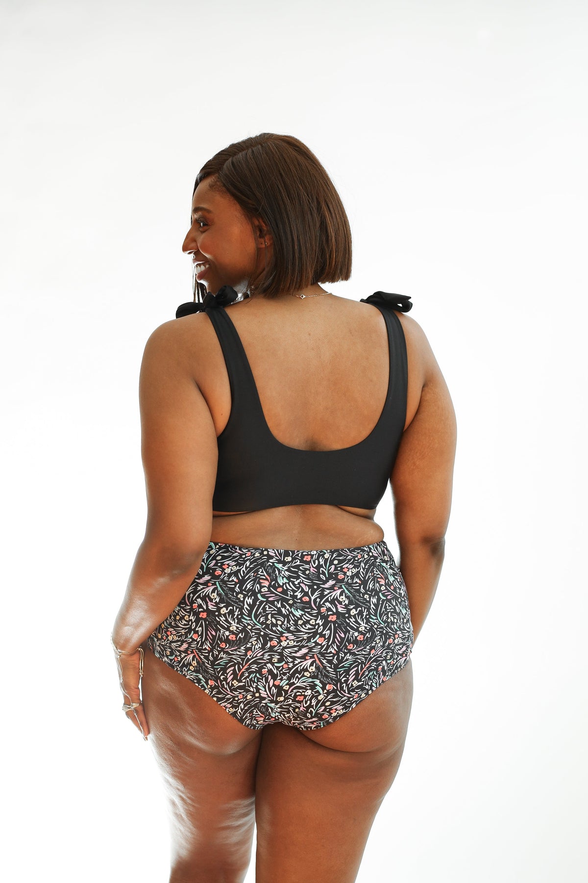 Moderate Coverage High Waist Bikini Bottoms | FINAL SALE