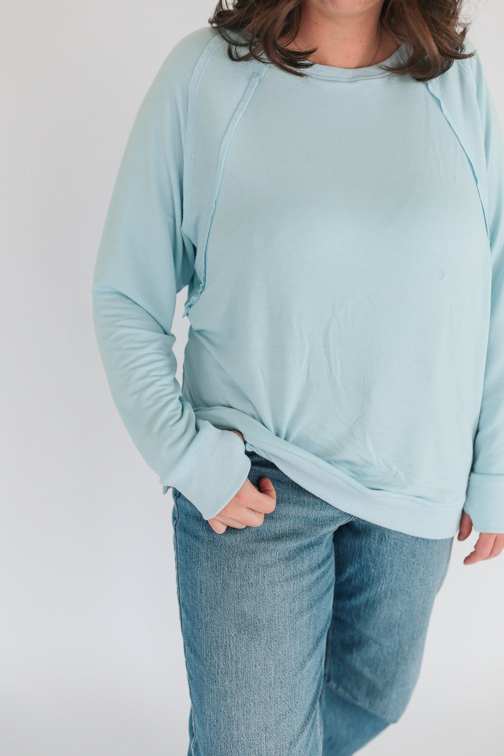 Free Flowing Lightweight Long Sleeve Nursing Top