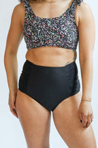 Moderate Coverage High Waist Bikini Bottoms | FINAL SALE