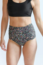 Moderate Coverage High Waist Bikini Bottoms | FINAL SALE