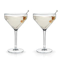 Raye Angled Crystal Martini Glasses Set of 2