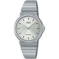 Casio Men's Stainless Steel Analog Watch with White Dial - MQ-24D-7ECF