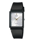Casio Women's Black Strap Watch with Silver Dial - MQ-38-7A