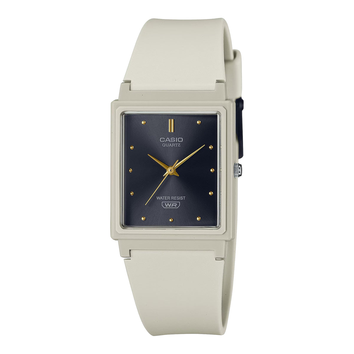 Casio Women's Cream Watch with Black Dial - MQ-38-8A