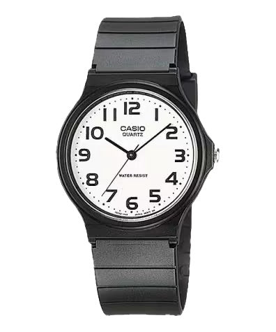 Casio Men's Classic Analog Watch with White Dial - MQ-24-7B2