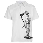 Men's Mr. Bones Golf Polo Shirt – White