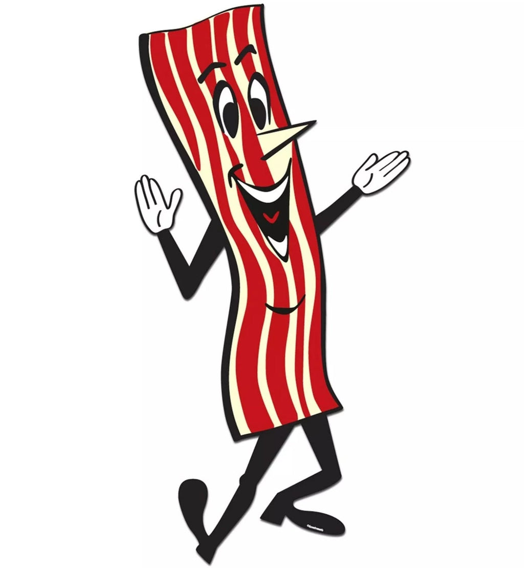 Mr. Bacon Jumbo Fridge Magnet – Ultimate Bacon Lover's Kitchen & Car Decor 🥓
