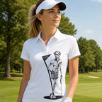 Ladies Mrs. Bones Golf Shirt (White)