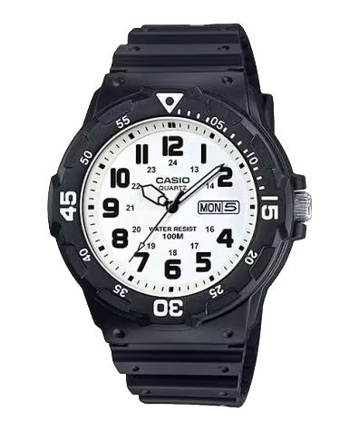 Casio Men's Black and White Analog Sport Watch - MRW-200H-7BV