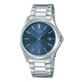 Casio Men's Stainless Steel Watch with Blue Dial - MTP-1183A-2A