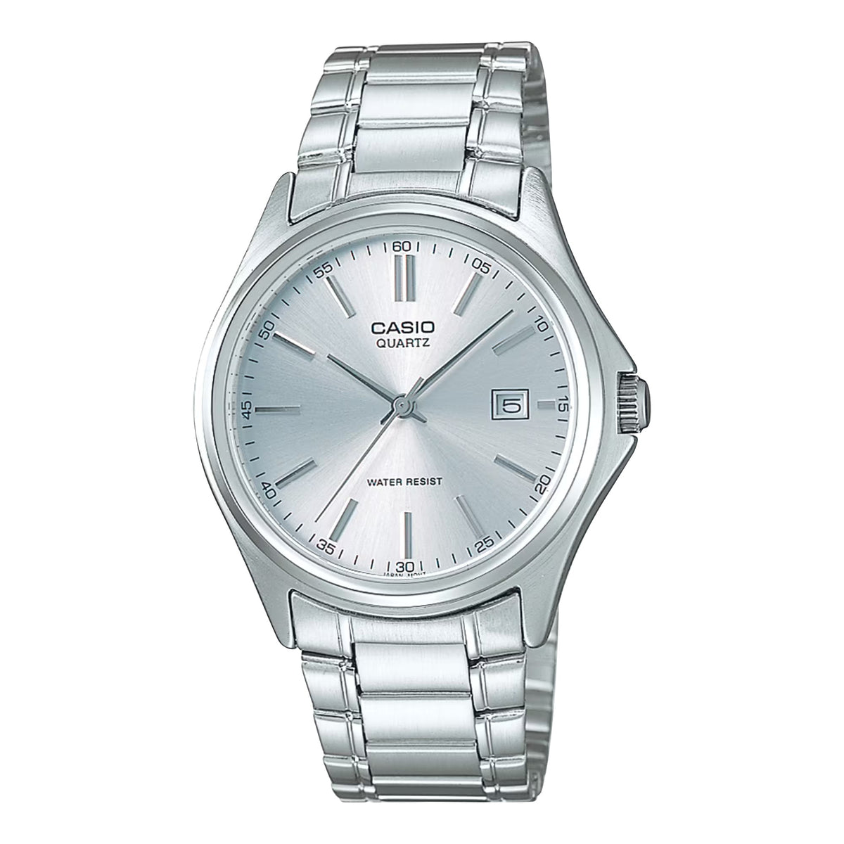 Casio Men's Silver Dial Analog Watch with Stainless Steel Bracelet - MTP-1183A-7A