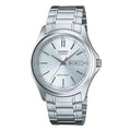 Casio Men's Silver Dial Analog Watch Steel Bracelet - MTP-1239D-7A