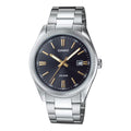 Casio Men's Black Dial Analog Watch with Stainless Steel Bracelet - MTP-1302D-1A2V