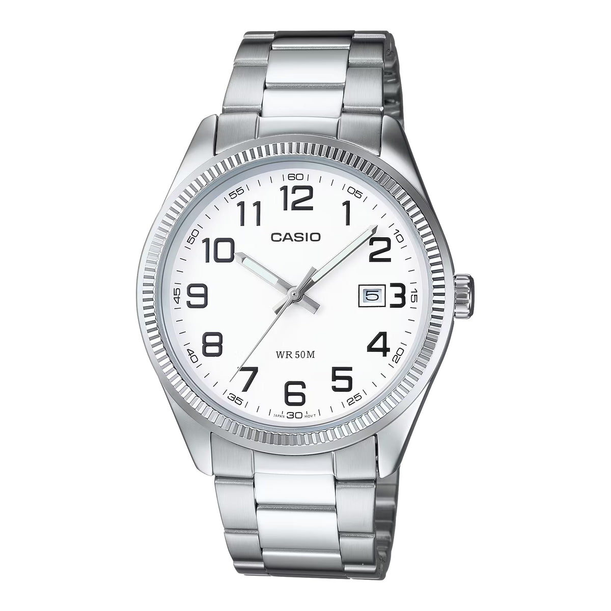 Casio Men’s Classic White Dial Stainless Steel Watch - MTP-1302D-7BV
