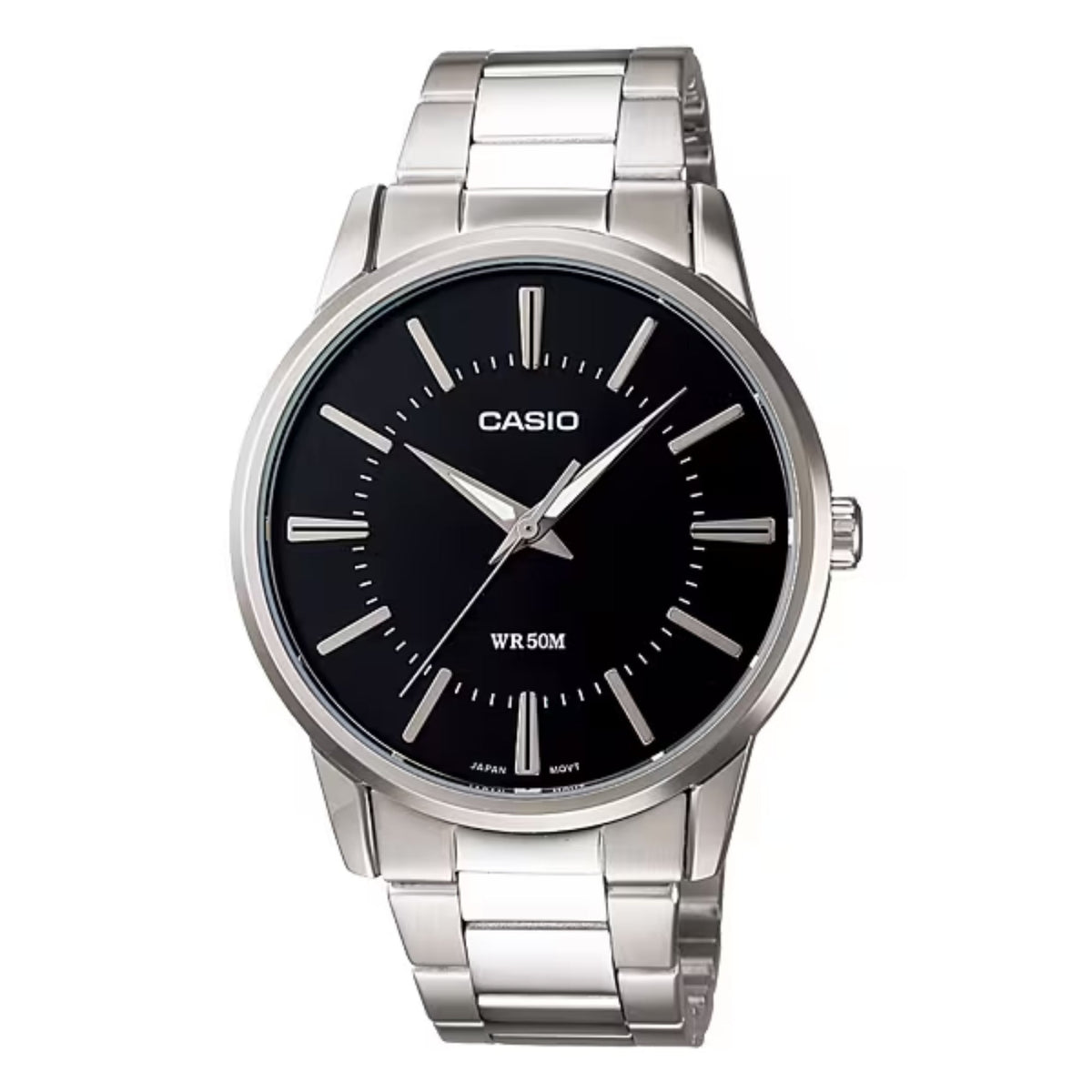 Casio Men’s Stainless Steel Analog Watch with Black Dial - MTP-1303D-1AV