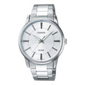 Casio Men’s Classic Silver Dial Stainless Steel Bracelet Watch - MTP-1303D-7AV