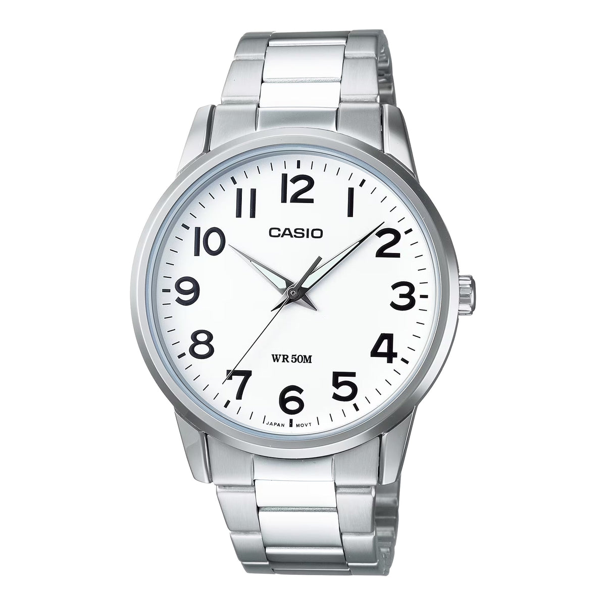 Casio Men’s Classic White Face Analog Watch with Steel Bracelet - MTP-1303D-7BV
