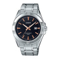 Casio Men's Stainless Steel Analog Watch Black Dial - MTP-1308D-1A2V