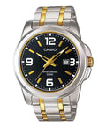 Casio Women's Black Dial Two-Tone Stainless Steel Watch - LTP-1314SG-1AVDF