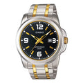 Casio Men’s Two Tone Black Dial Analog Watch - MTP-1314SG-1AV