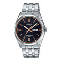 Casio Men's Stainless Steel Analog Watch Black Dial - MTP-1335D-1A2V