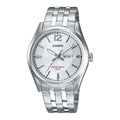 Casio Men’s Silver Dial Stainless Steel Day Date Watch - MTP-1335D-7AV