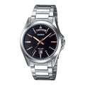 Casio Men’s Black Dial Stainless Steel Analog Day Date Watch - MTP-1370D-1A2VDF
