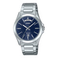 Casio Men’s Blue Dial Analog Stainless Steel Watch - MTP-1370D-2A2VDF