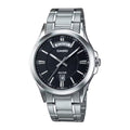 Casio Men's Black Dial Analog Watch Stainless Steel Bracelet - MTP-1381D-1AVDF