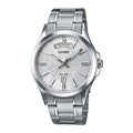 Casio Men’s Silver Dial Analog Watch with Stainless Steel Bracelet - MTP-1381D-7AVDF