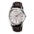 Casio Men’s Analog Watch with Leather Strap and Day Date Display - MTP-1381L-7AVDF