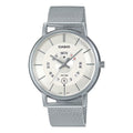 Casio Men's Silver Dial Mesh Bracelet Watch - MTP-B135M-7AVDF
