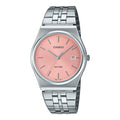 Casio Men's Stainless Steel Watch with Pink Dial - MTP-B145D-4AVDF