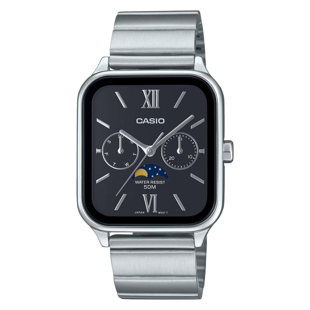 Casio Men's Stainless Steel Black Dial Analog Watch - MTP-M305D-1A2VDF