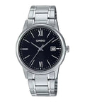 Casio Men's Black Dial Leather Strap Watch Ð MTP-VD01L-1CVUDF