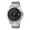 Casio Men's Black Dial Stainless Steel Bracelet Watch - CasioÊMTP_V004D_1BUDF