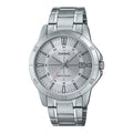 Casio Men's Silver Dial Stainless Steel Bracelet Watch - Casio_MTP_V004D_7CUDF