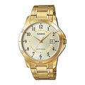 Casio Men's Gold Analog Watch with Champagne Dial Ð MTP-V004G-9B